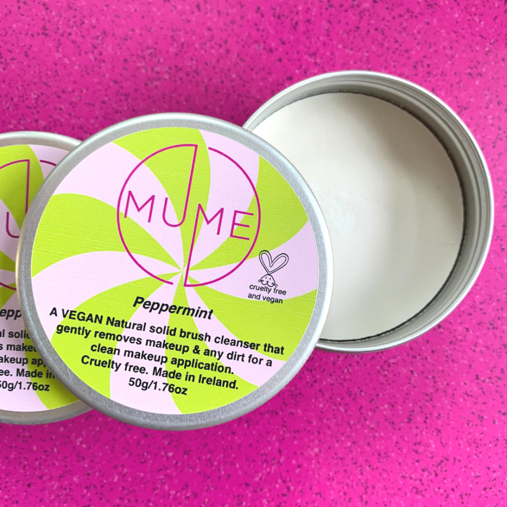 MuMe's vegan peppermint brush soap