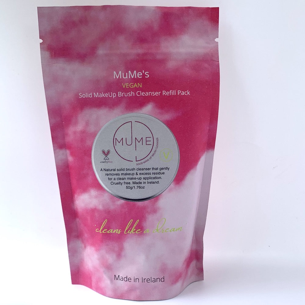 Solid makeup brush cleanser refill pack