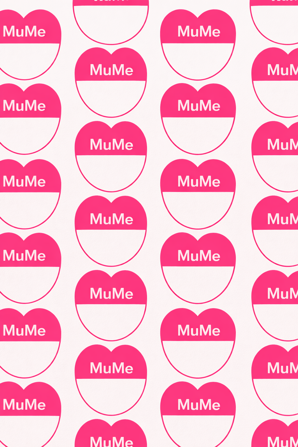 Hearts with logo MuMe for Valentines Day