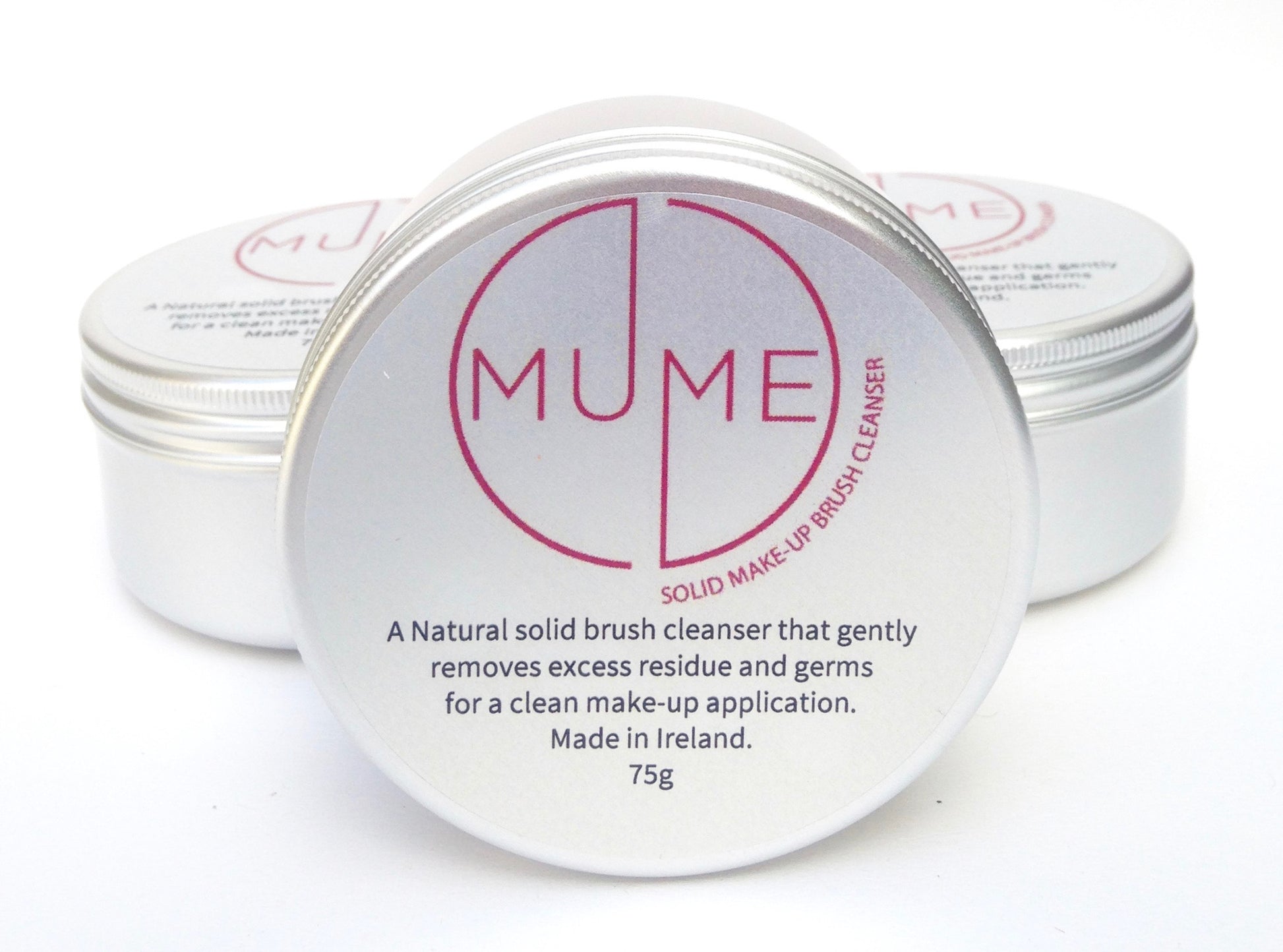 MuMe Solid Make-Up Brush Cleanser in tin