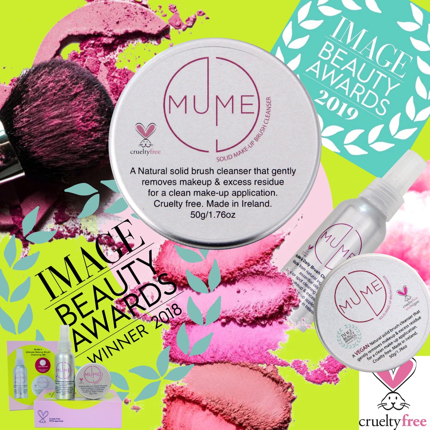 Multi-pack, MuMe Solid MakeUp Brush Cleanser