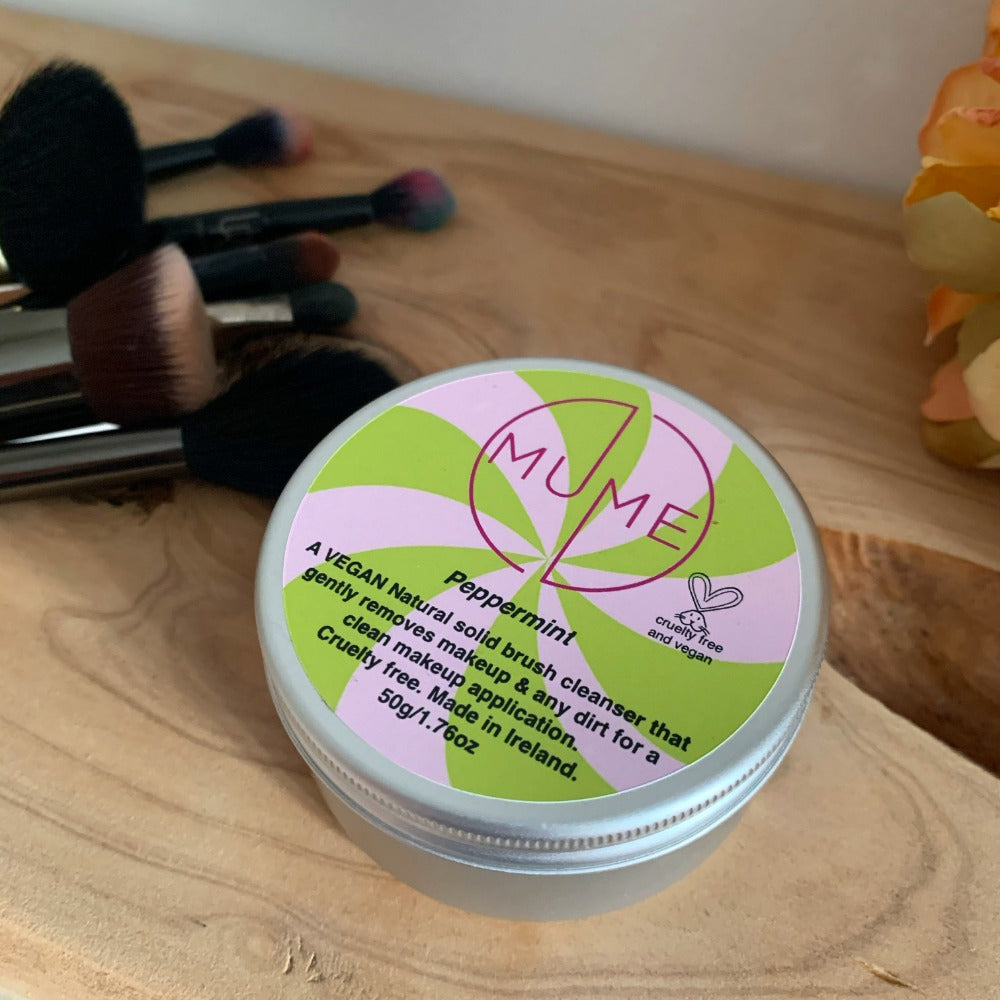 peppermint makeup brush soap