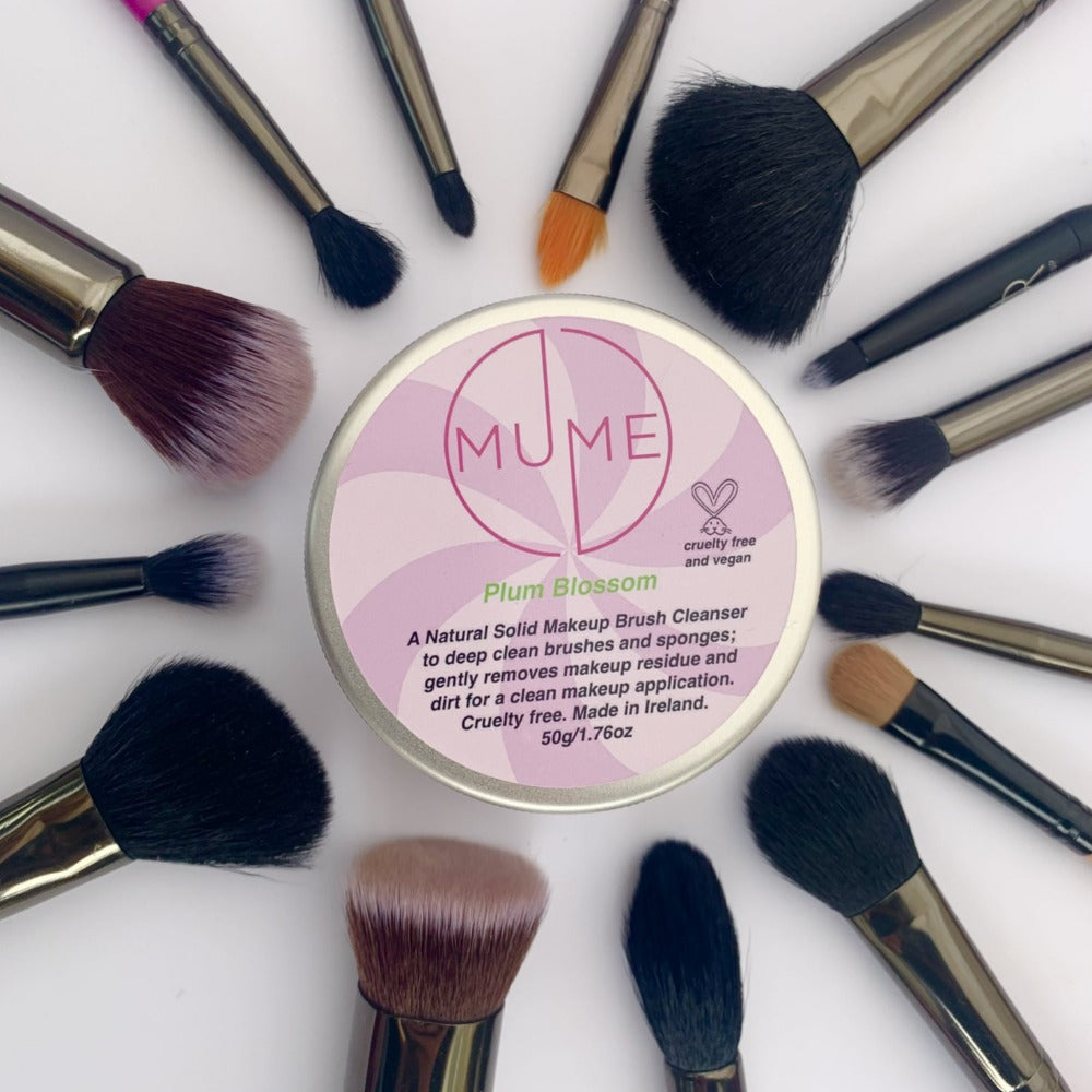 plum blossom makeup brush soap