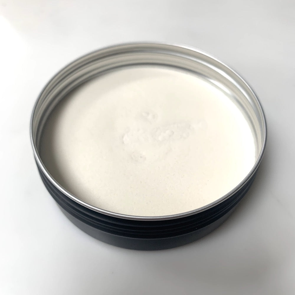 open tin of rebeluna & Mume solid cleanser