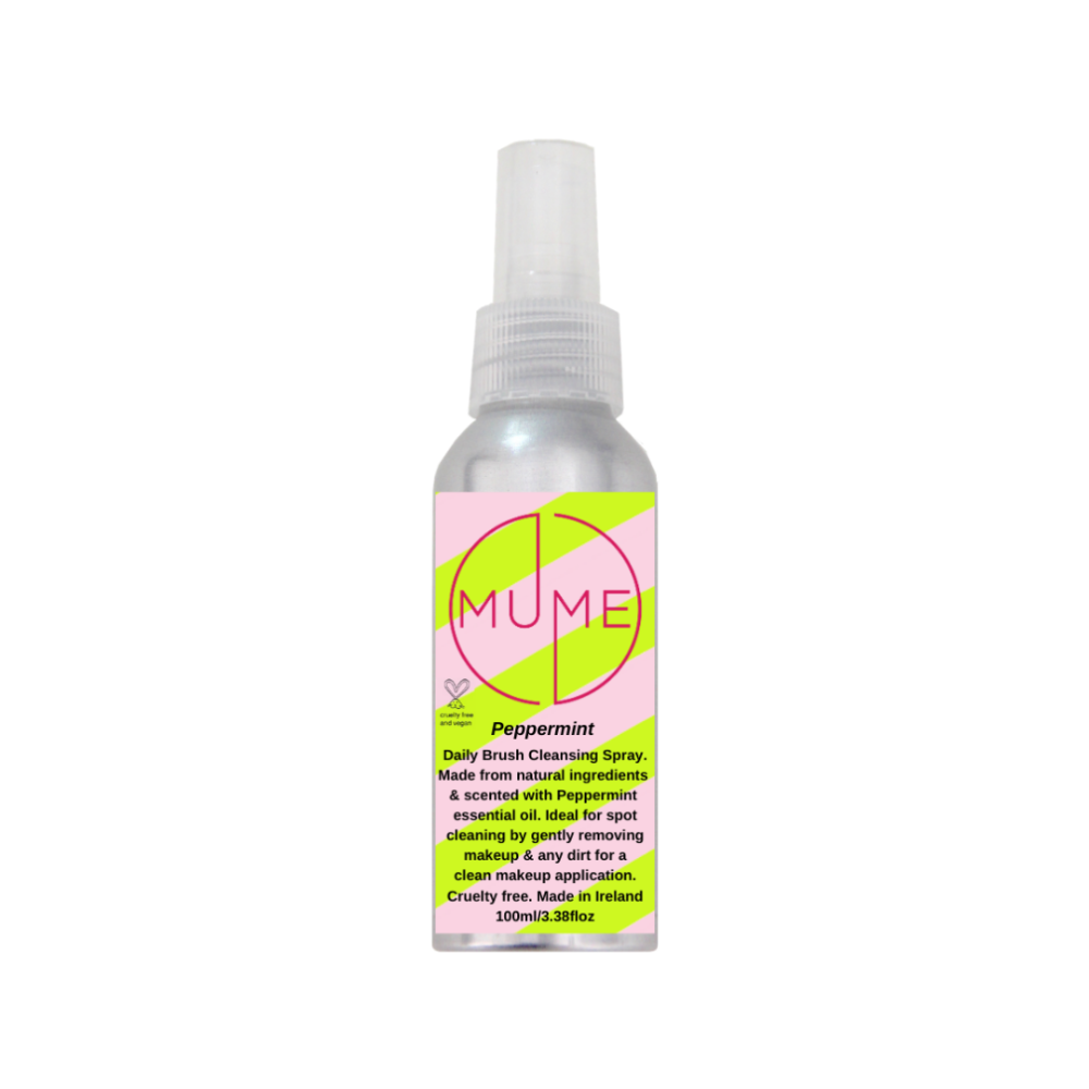 MuMe's peppermint daily brush cleansing spray